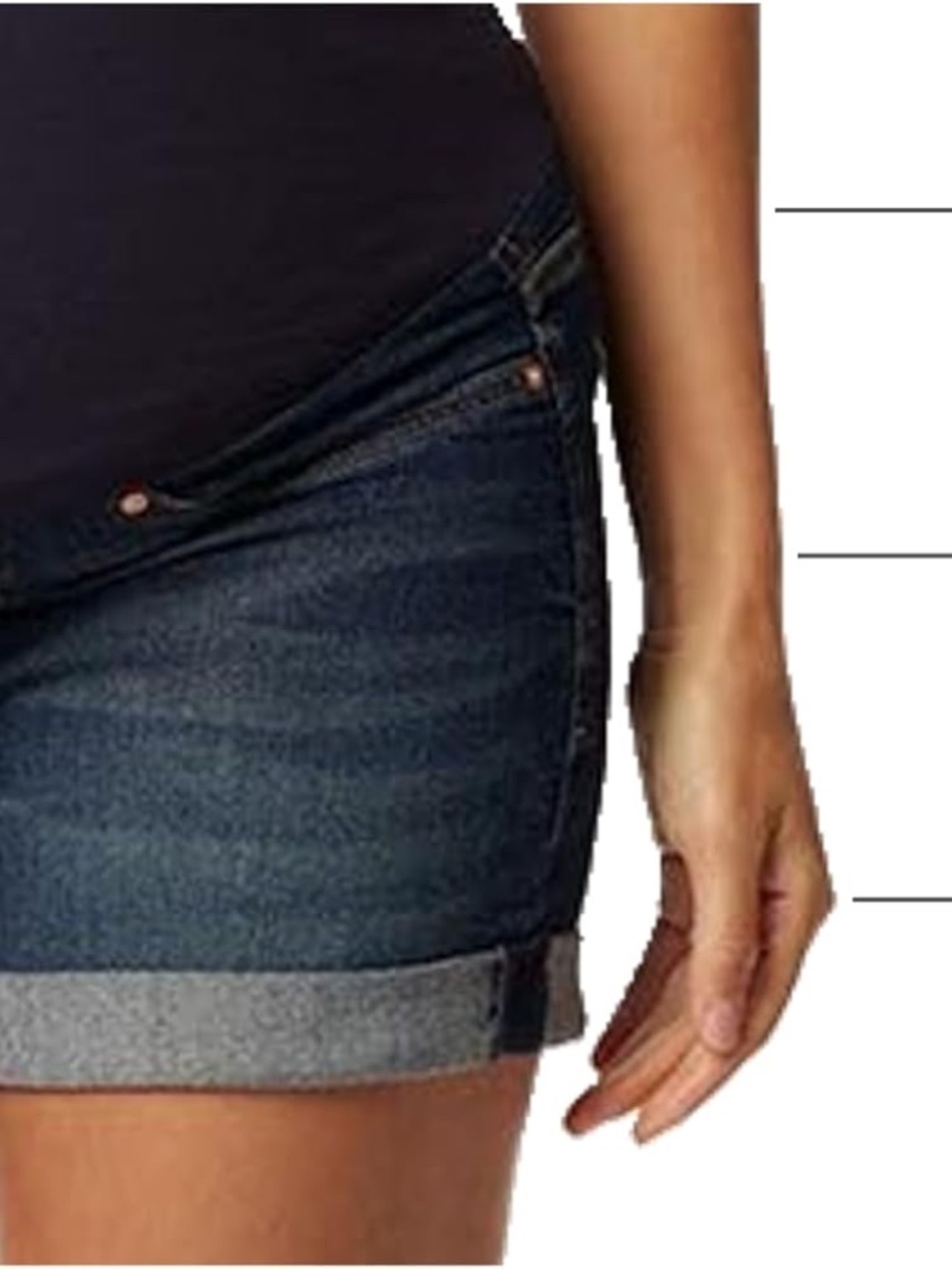 LEVI'S Signature Maternity Shorts 3"